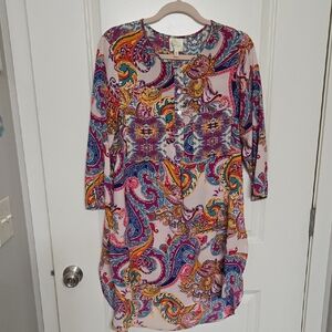 Colorful Paisley Women's Dress